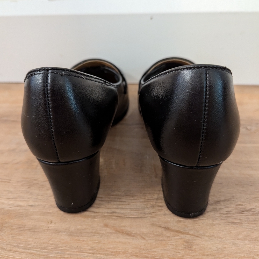 Vintage Oomphies By Kaufman Leather Heels - Picture 4 of 12